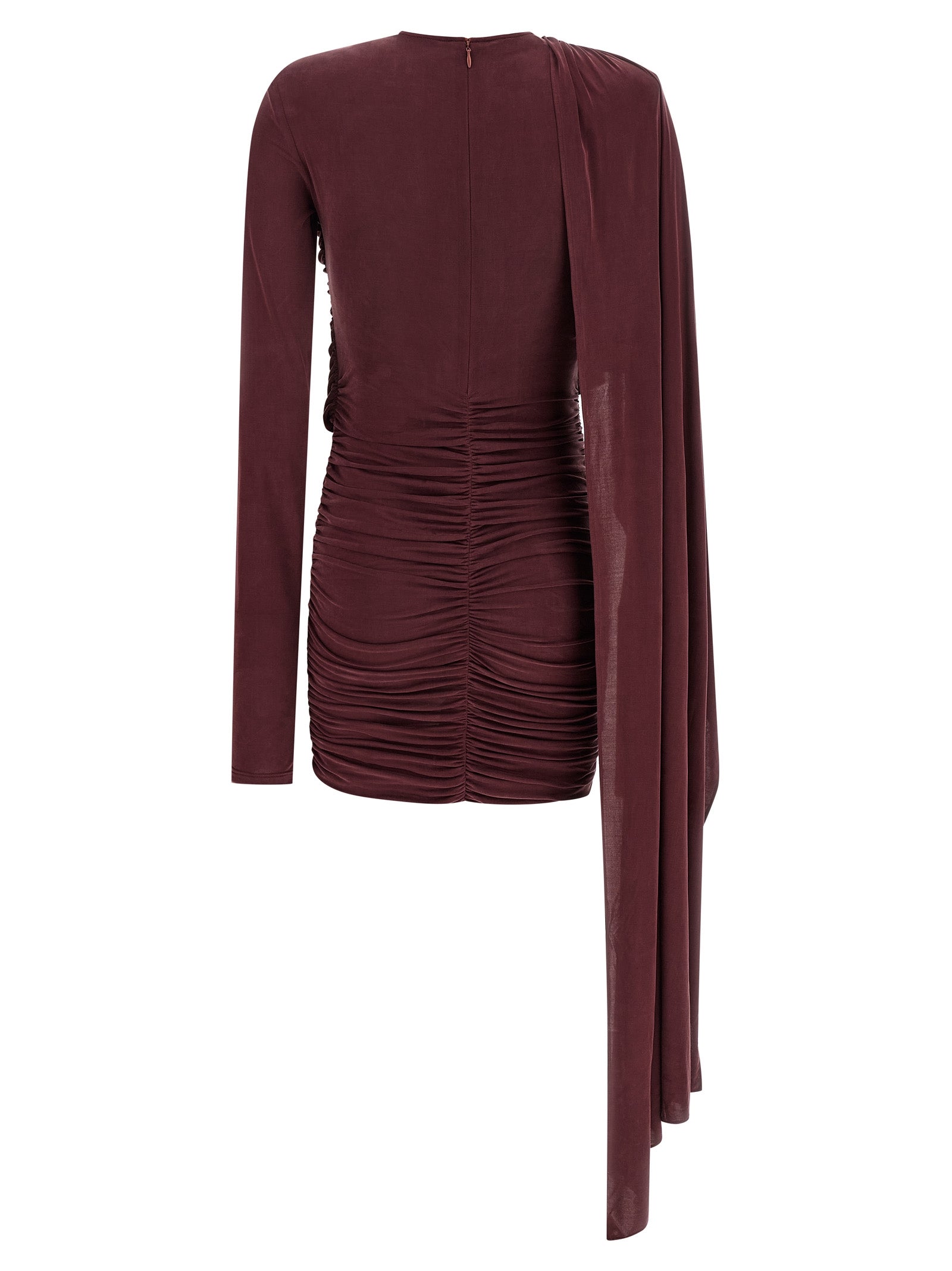 The Andamane Bordeaux Copper Short Dress The Andamane
