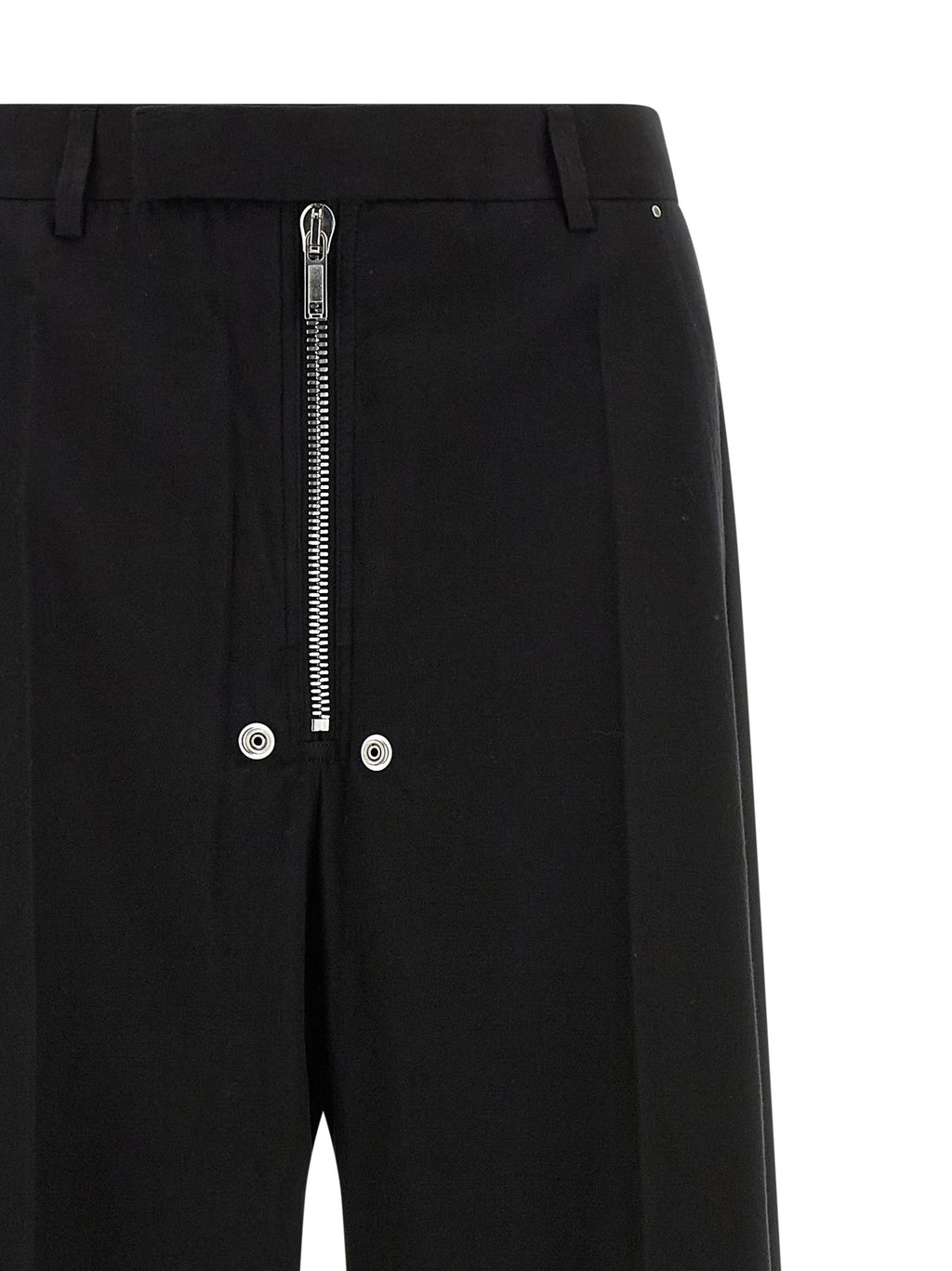 Rick Owens Black Cotton Pants