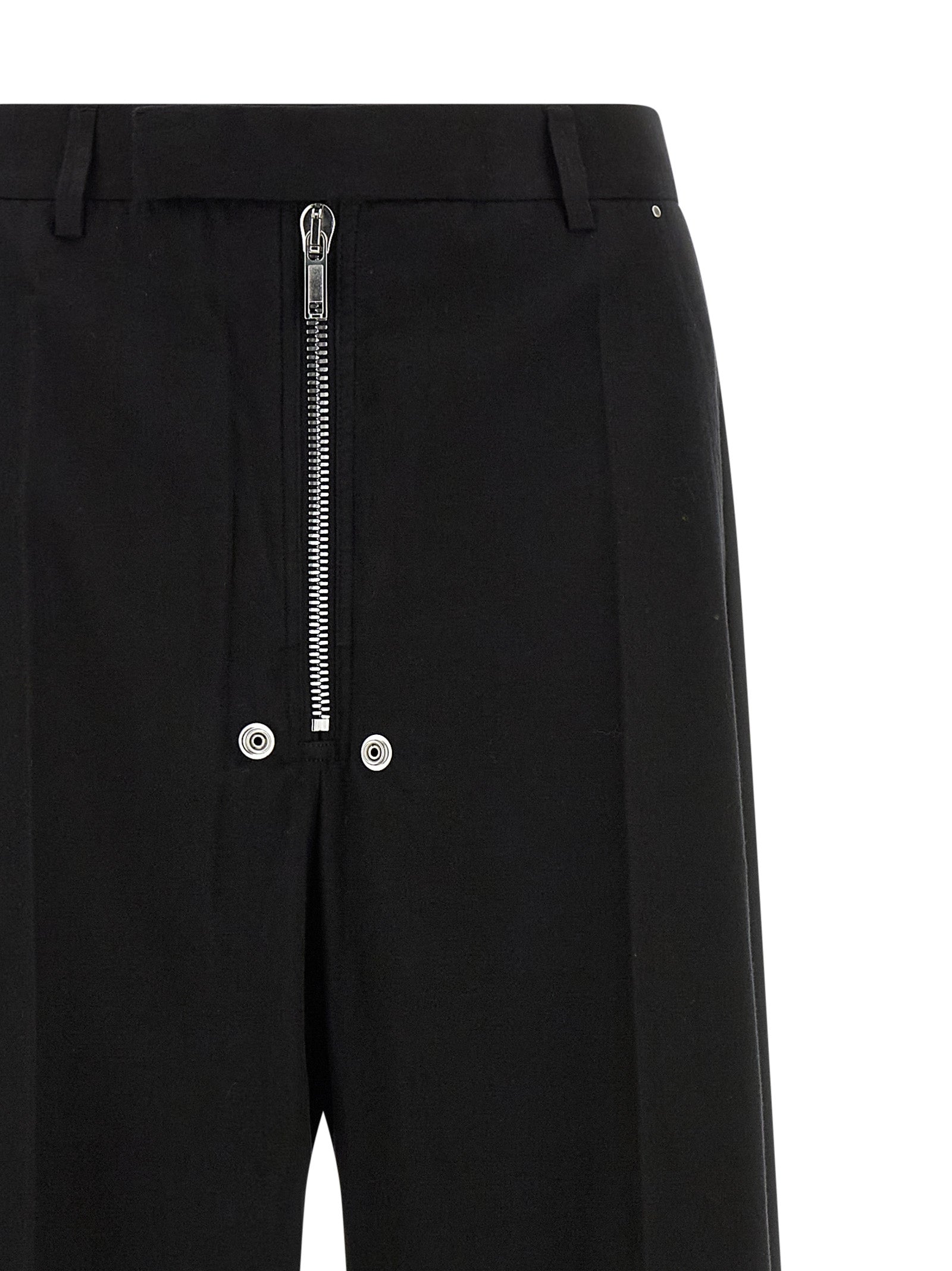 Rick Owens Black Cotton Pants