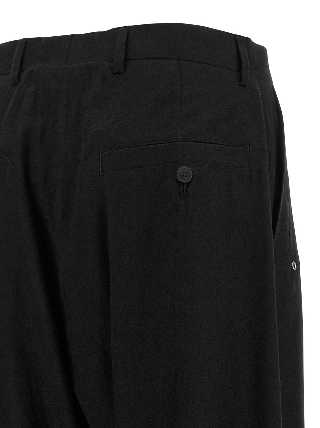 Rick Owens Black Cotton Pants