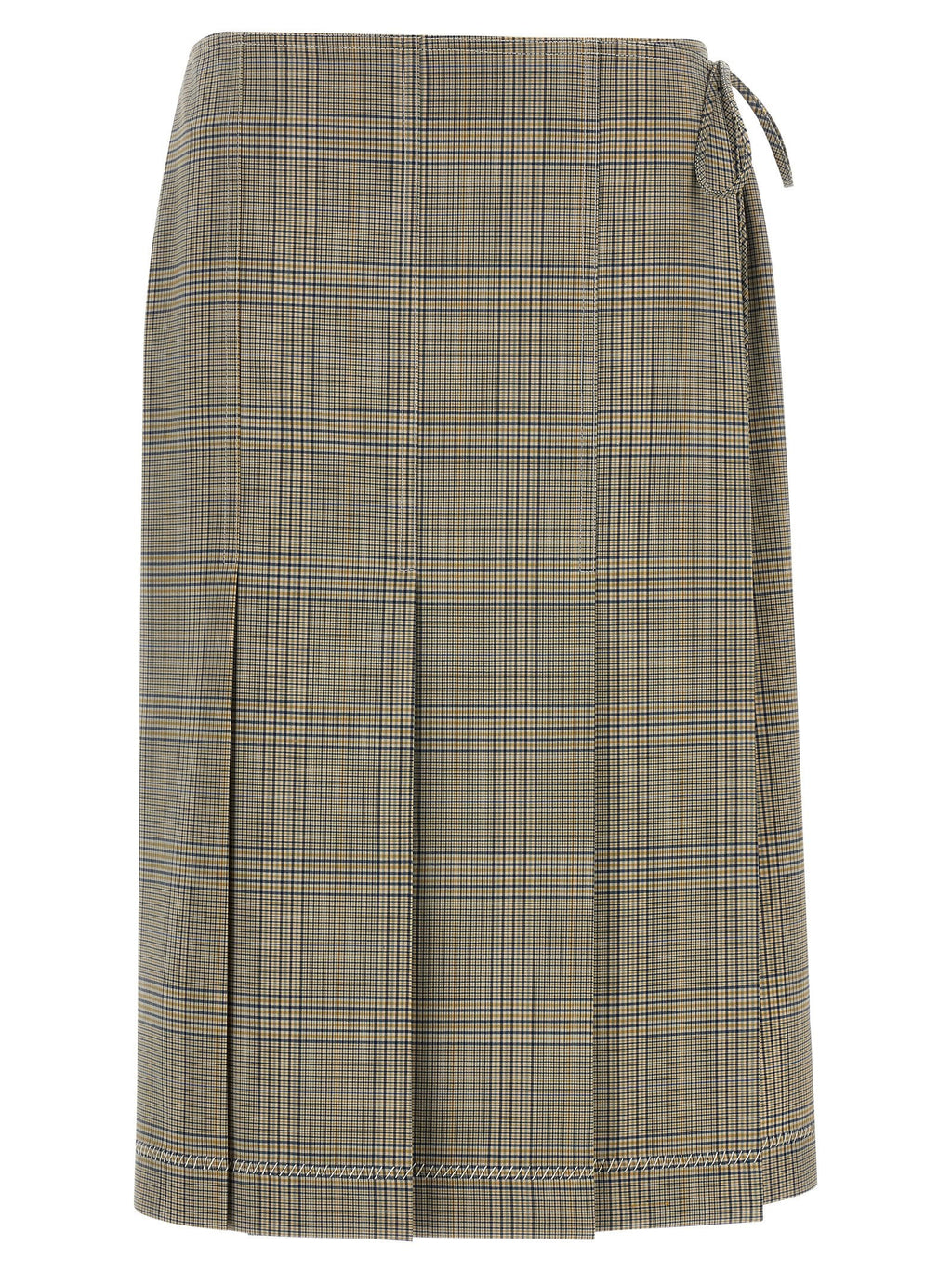 Marni Gray Polyester Midi Skirt