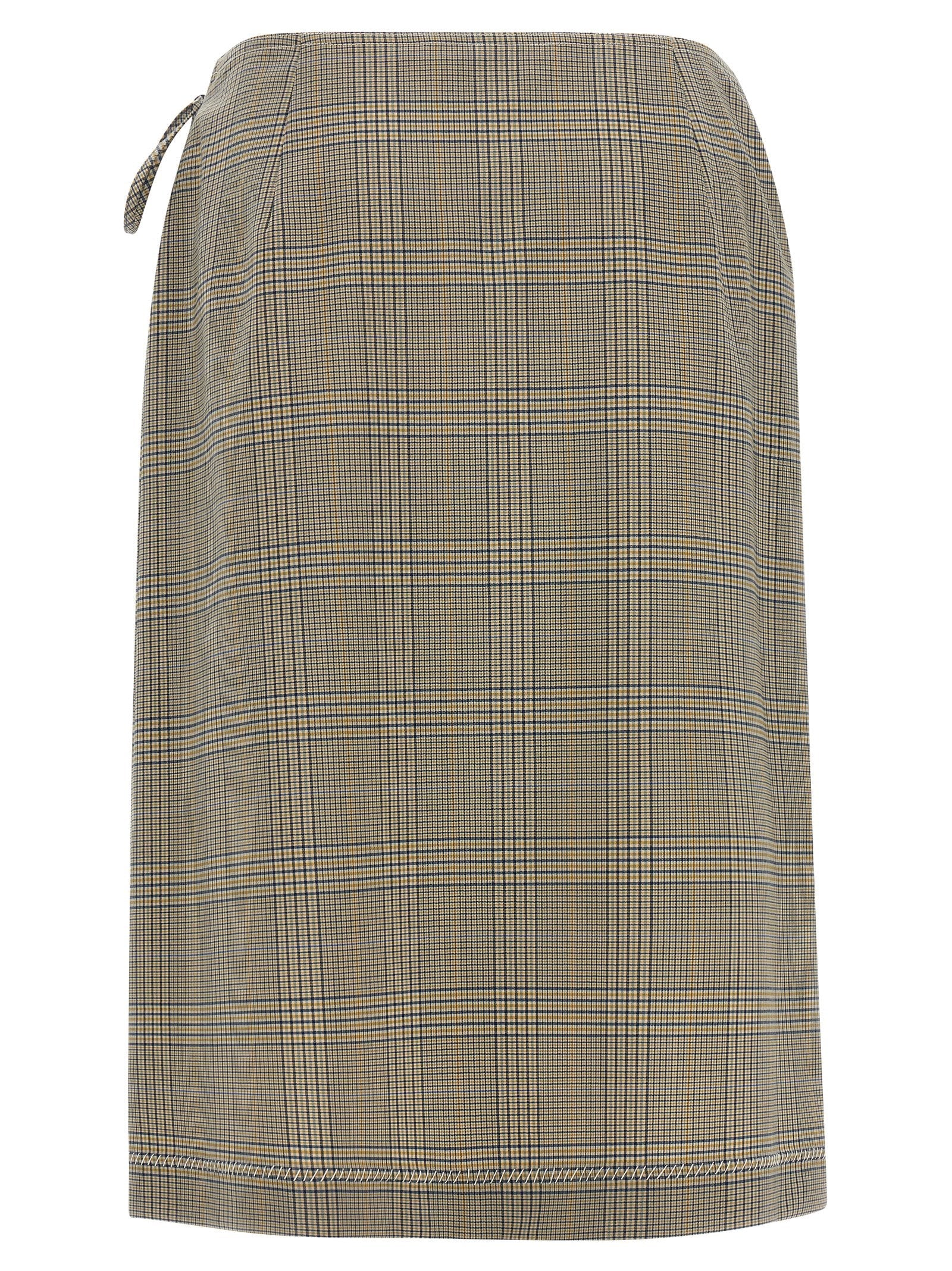 Marni Gray Polyester Midi Skirt
