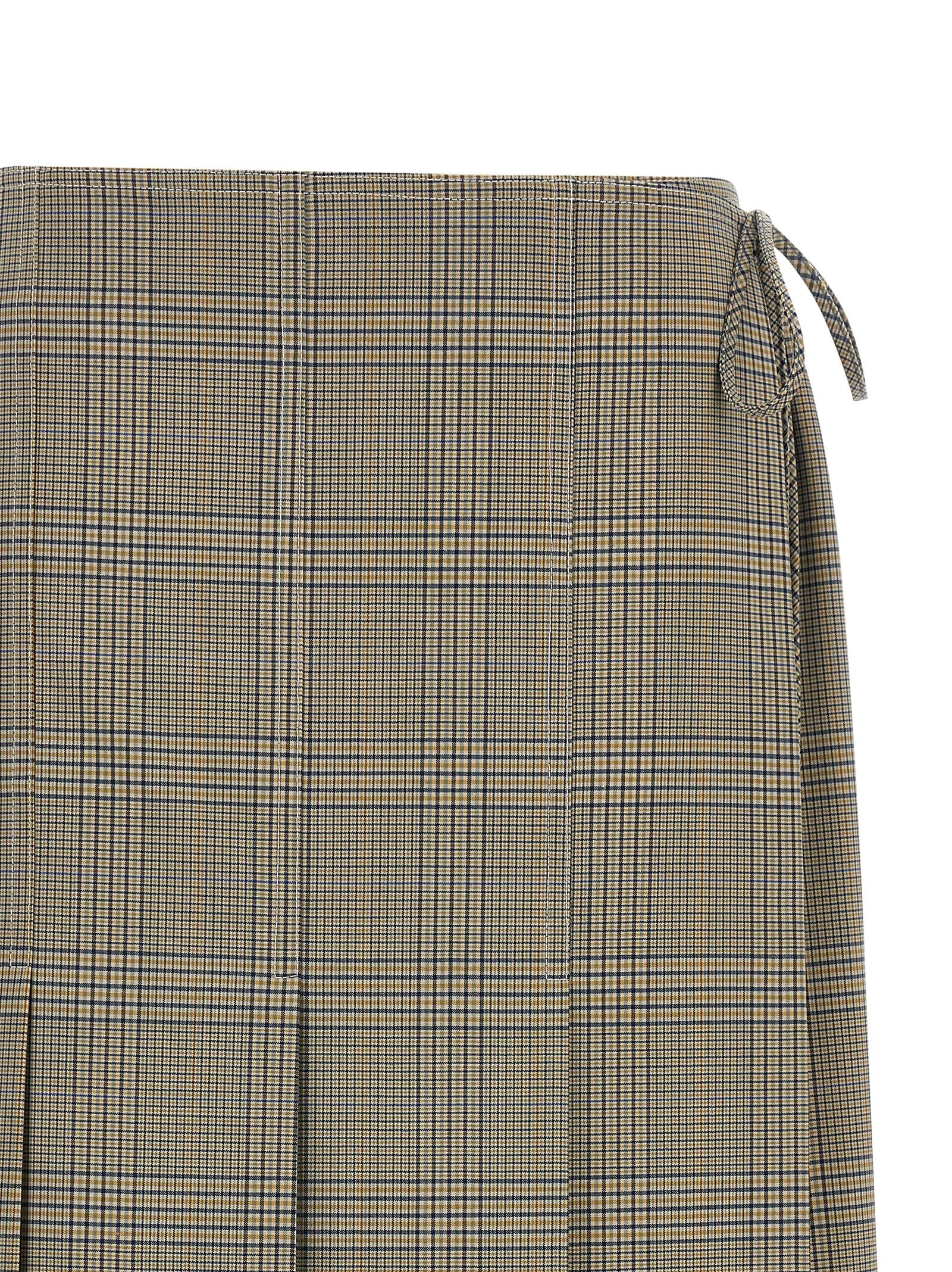 Marni Gray Polyester Midi Skirt