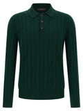 ZANONE Bicolor Virgin Wool Polo Shirt