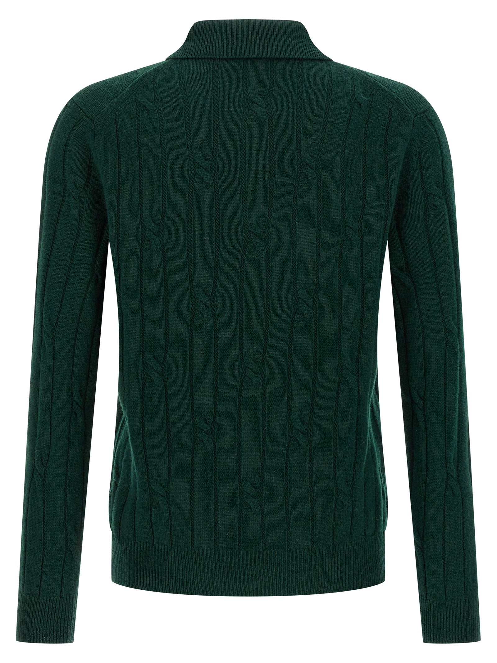 ZANONE Bicolor Virgin Wool Polo Shirt