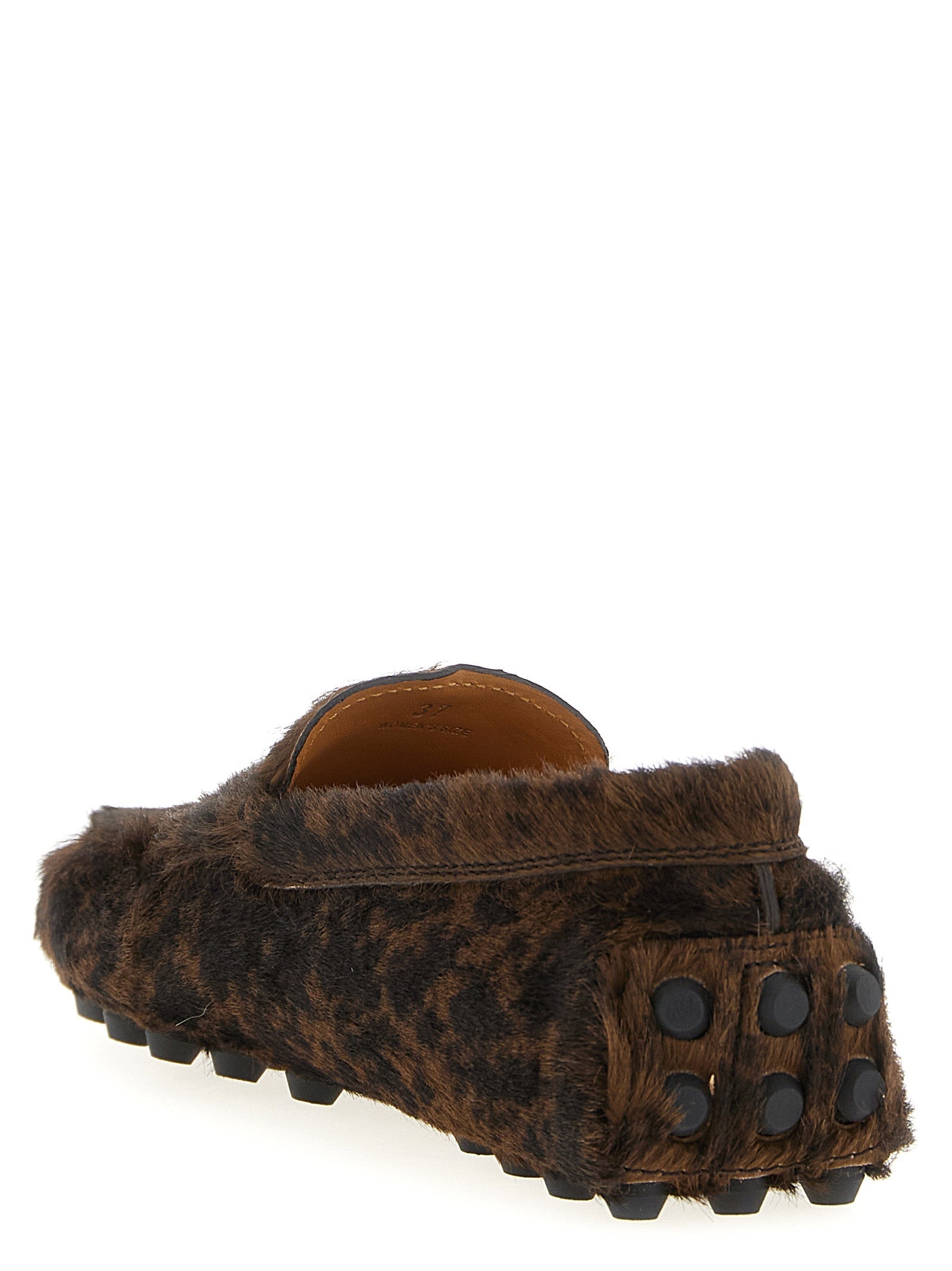 Tod's Brown Calfskin Slip-On Loafers