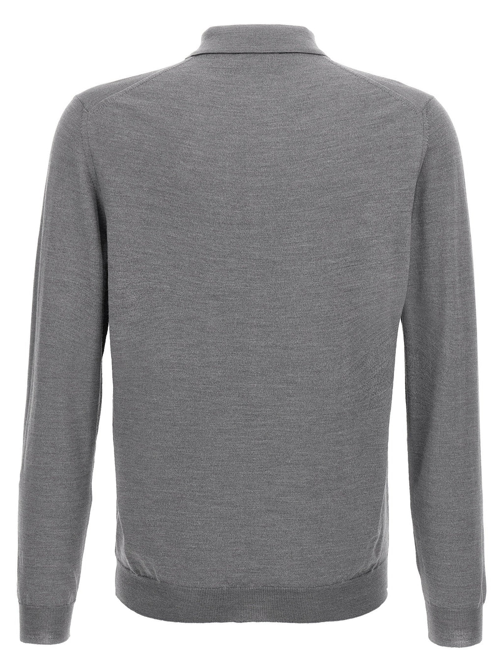 ZANONE Gray Cashmere Polo Shirt