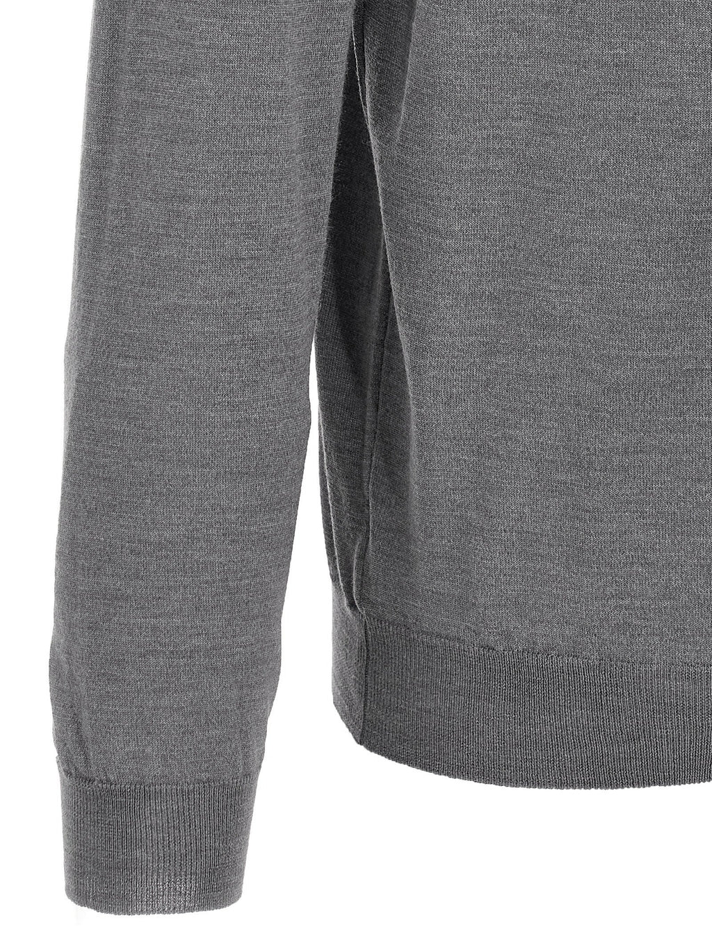 ZANONE Gray Cashmere Polo Shirt
