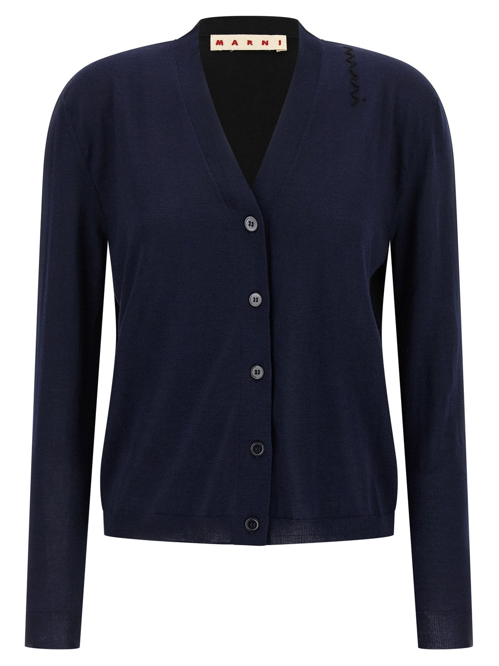 Marni Multicolor Virgin Wool Cardigan