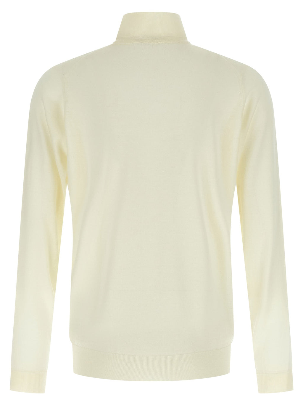 JOHN SMEDLEY Black Merino Wool Cardigan