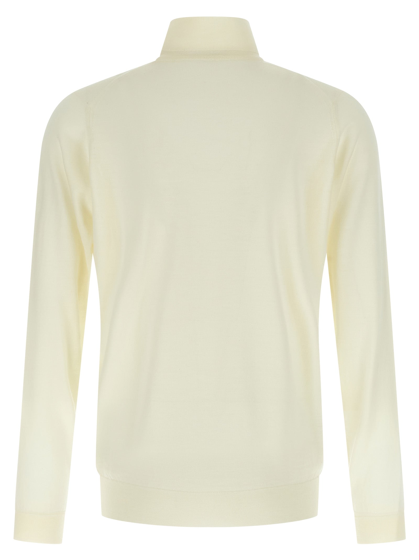 JOHN SMEDLEY Black Merino Wool Cardigan
