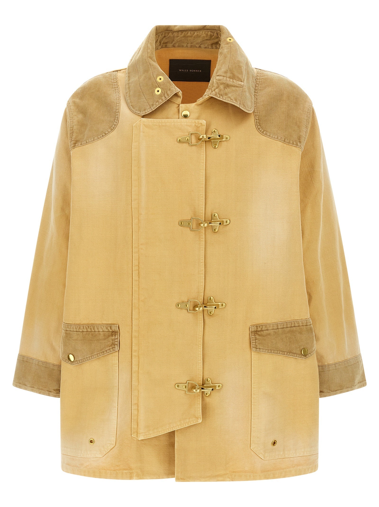 WALES BONNER Beige Cotton Coat
