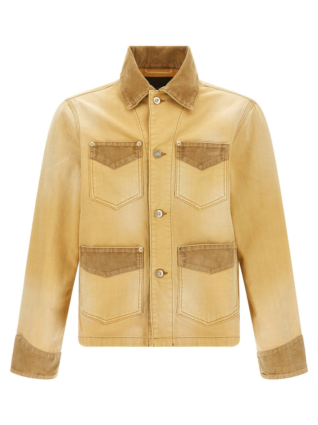 WALES BONNER Beige Cotton Denim Jacket