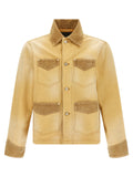 WALES BONNER Beige Cotton Denim Jacket