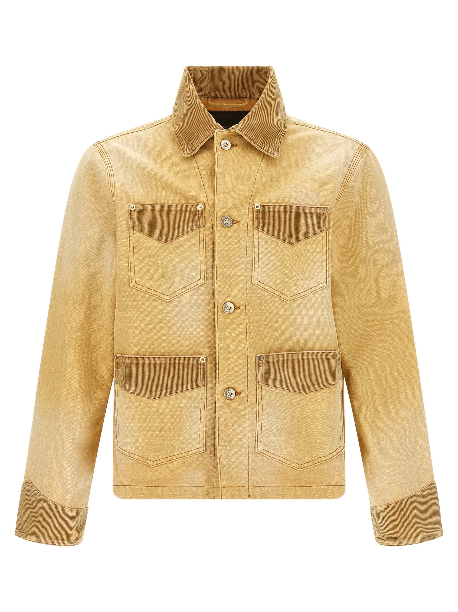 WALES BONNER Beige Cotton Denim Jacket