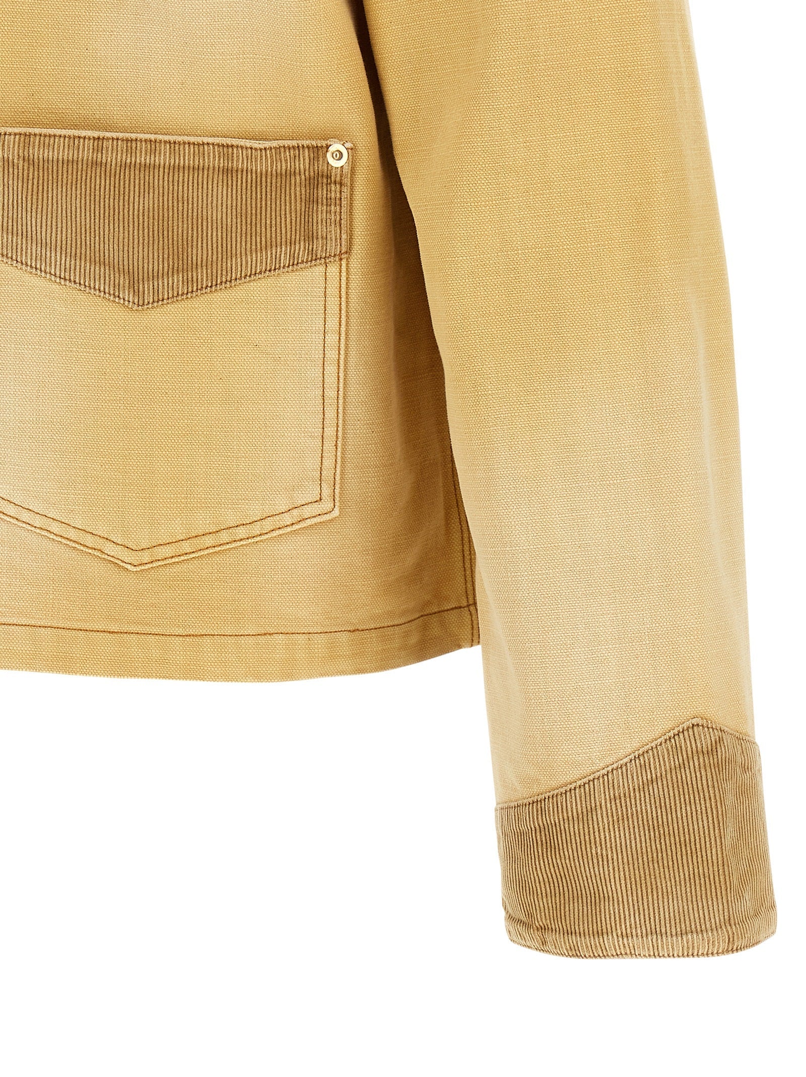 WALES BONNER Beige Cotton Denim Jacket