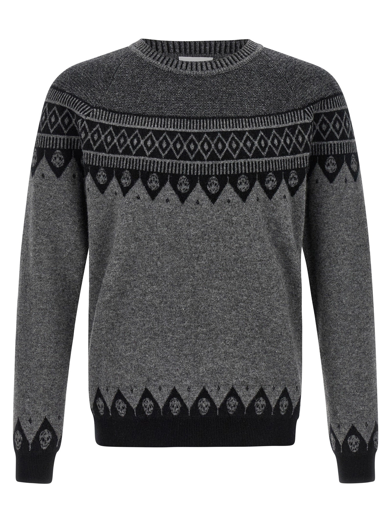 Alexander McQueen Gray Wool Cardigan