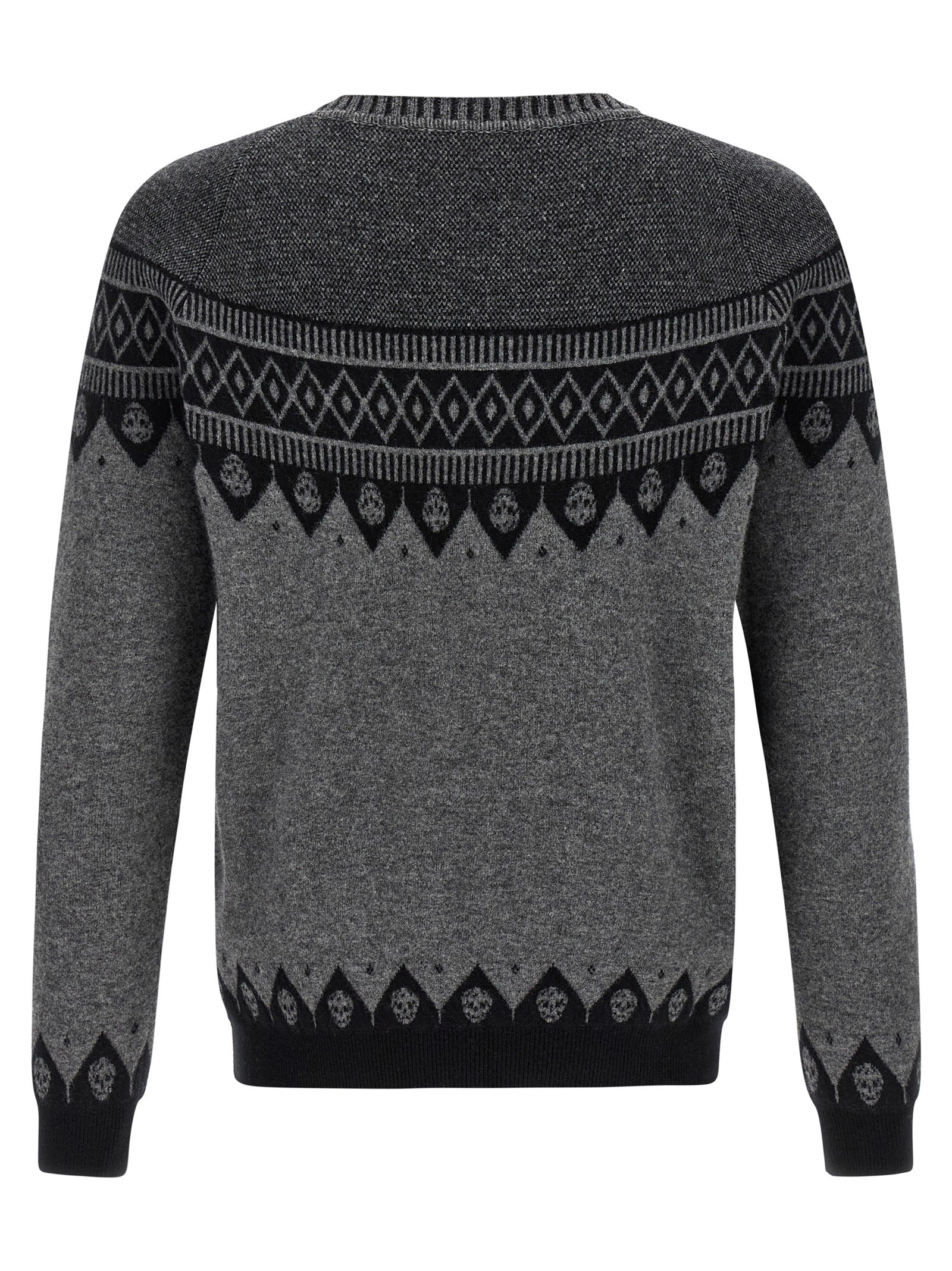 Alexander McQueen Gray Wool Cardigan
