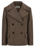 Dries Van Noten Brown Wool Coat