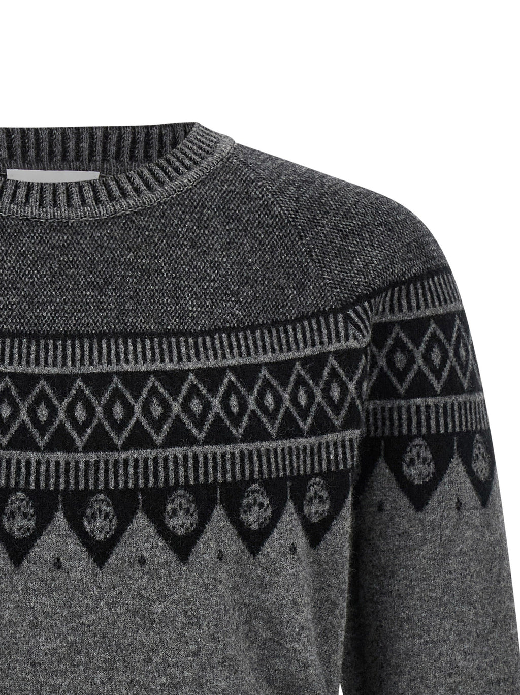 Alexander McQueen Gray Wool Cardigan
