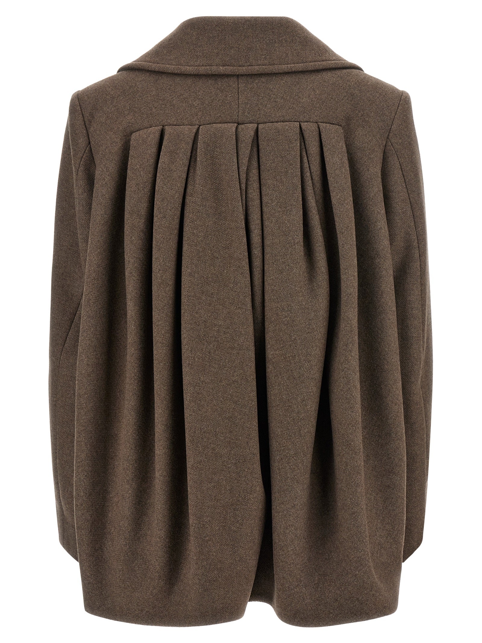 Dries Van Noten Brown Wool Coat