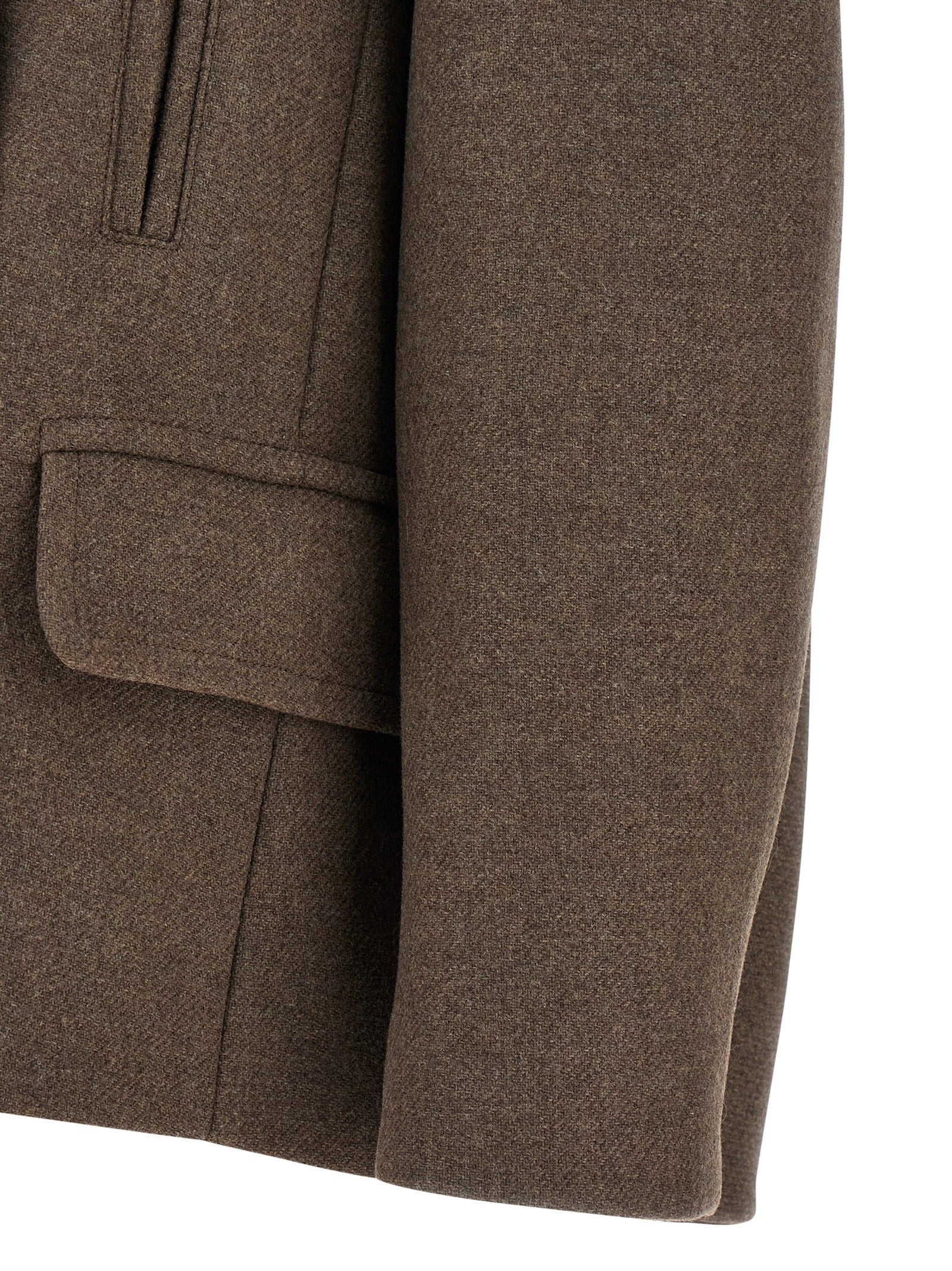 Dries Van Noten Brown Wool Coat