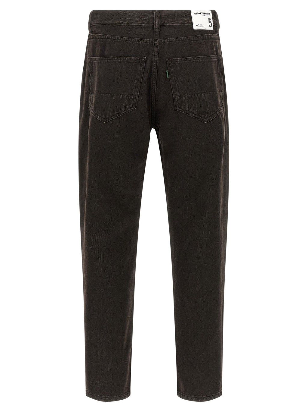 Department 5 Black Cotton Tapered Jeans