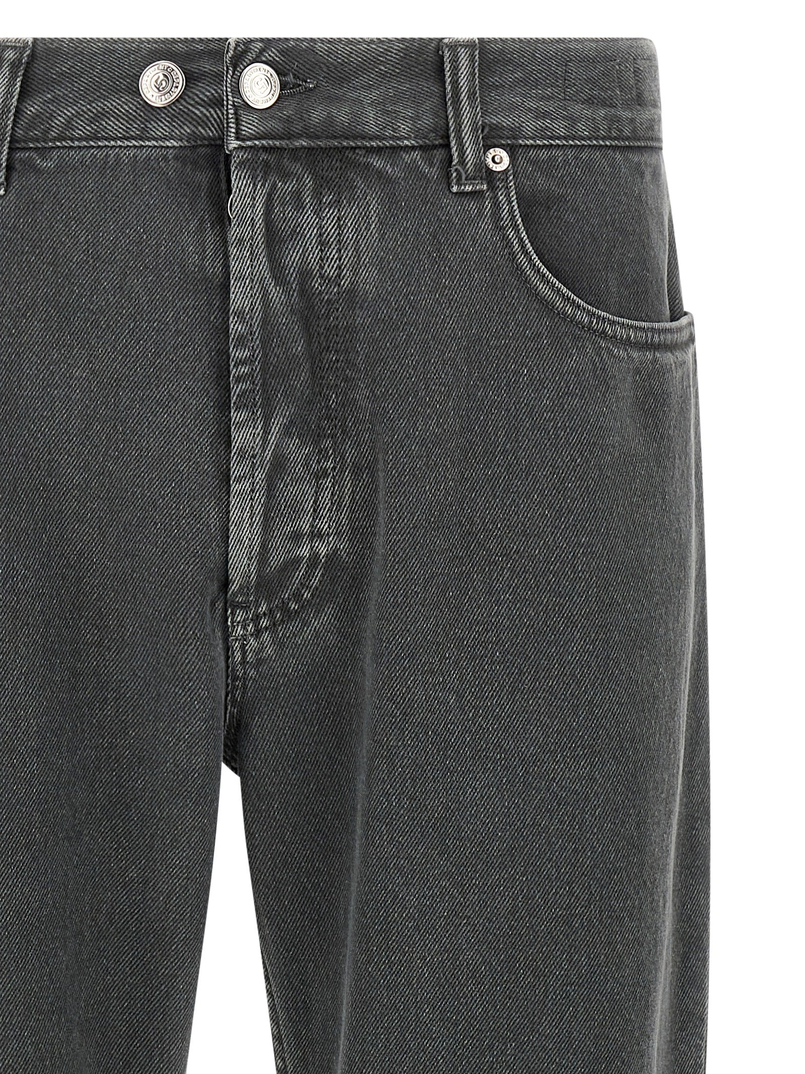 Department 5 Gray Cotton Cropped Jeans