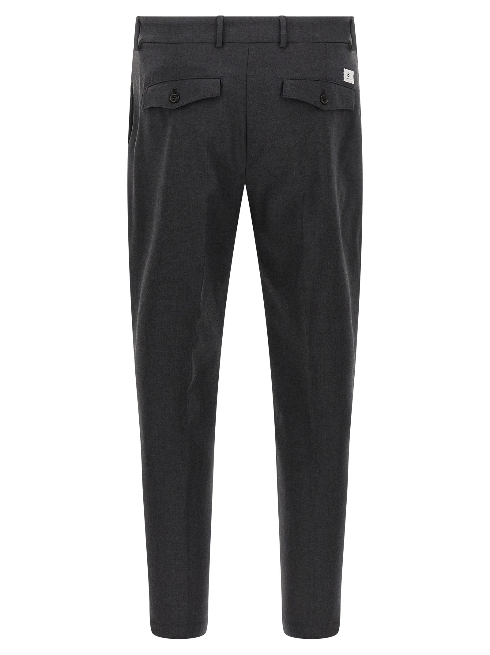 Department 5 Gray Virgin Wool Cropped Pants
