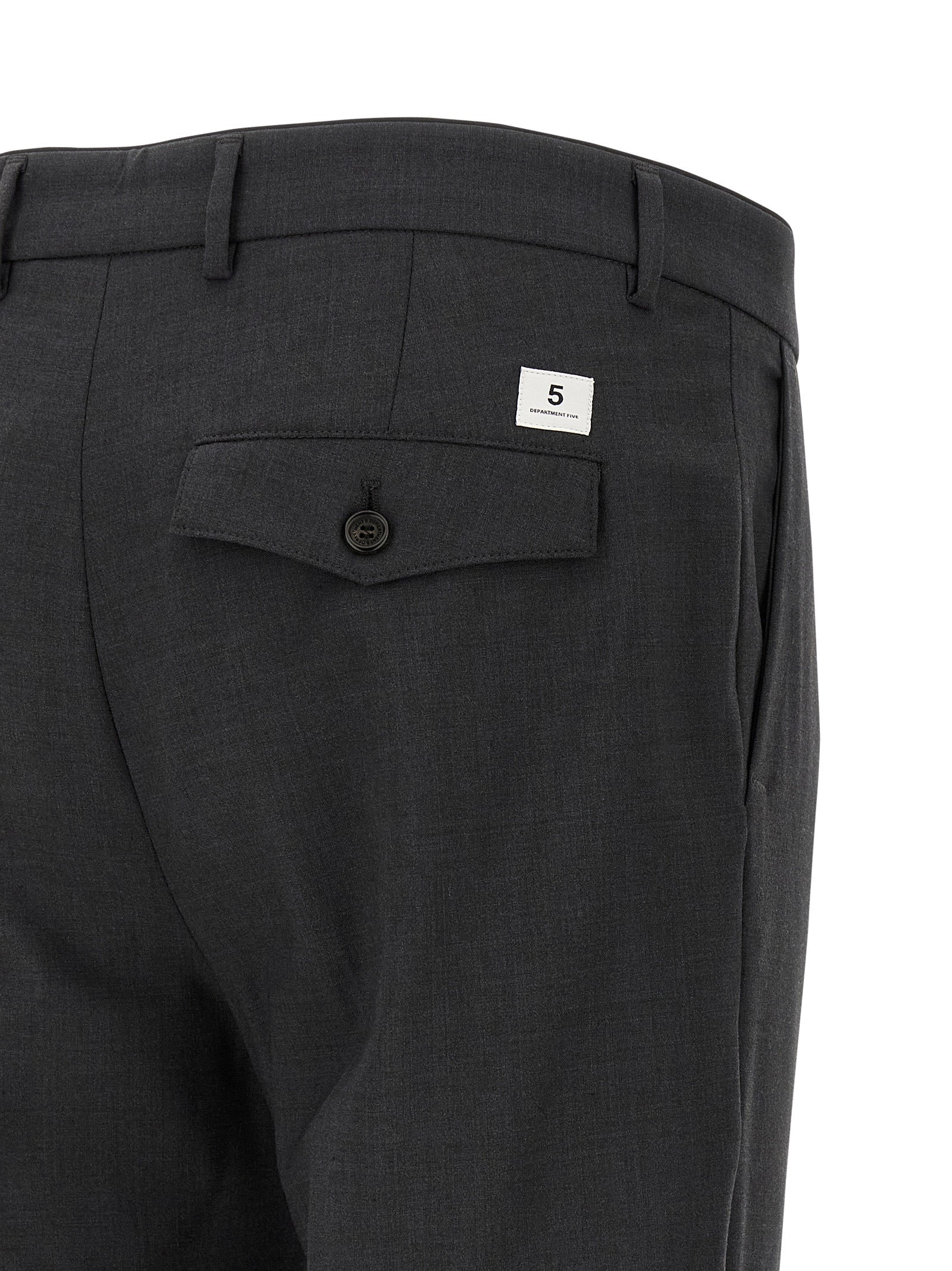 Department 5 Gray Virgin Wool Cropped Pants