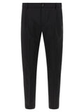 Department 5 Black Virgin Wool Cropped Pants