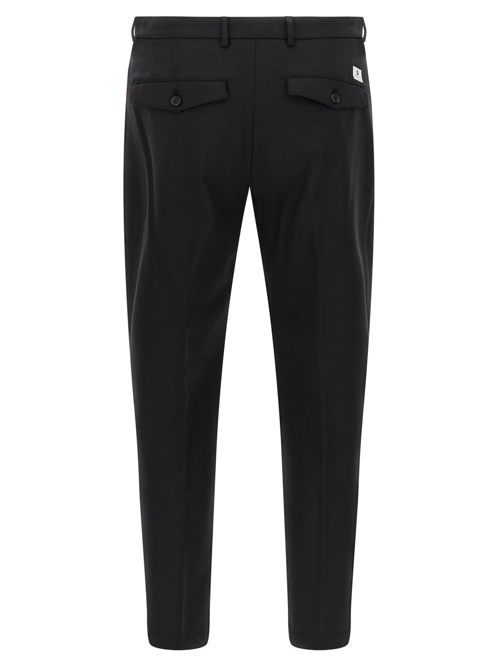 Department 5 Black Virgin Wool Cropped Pants