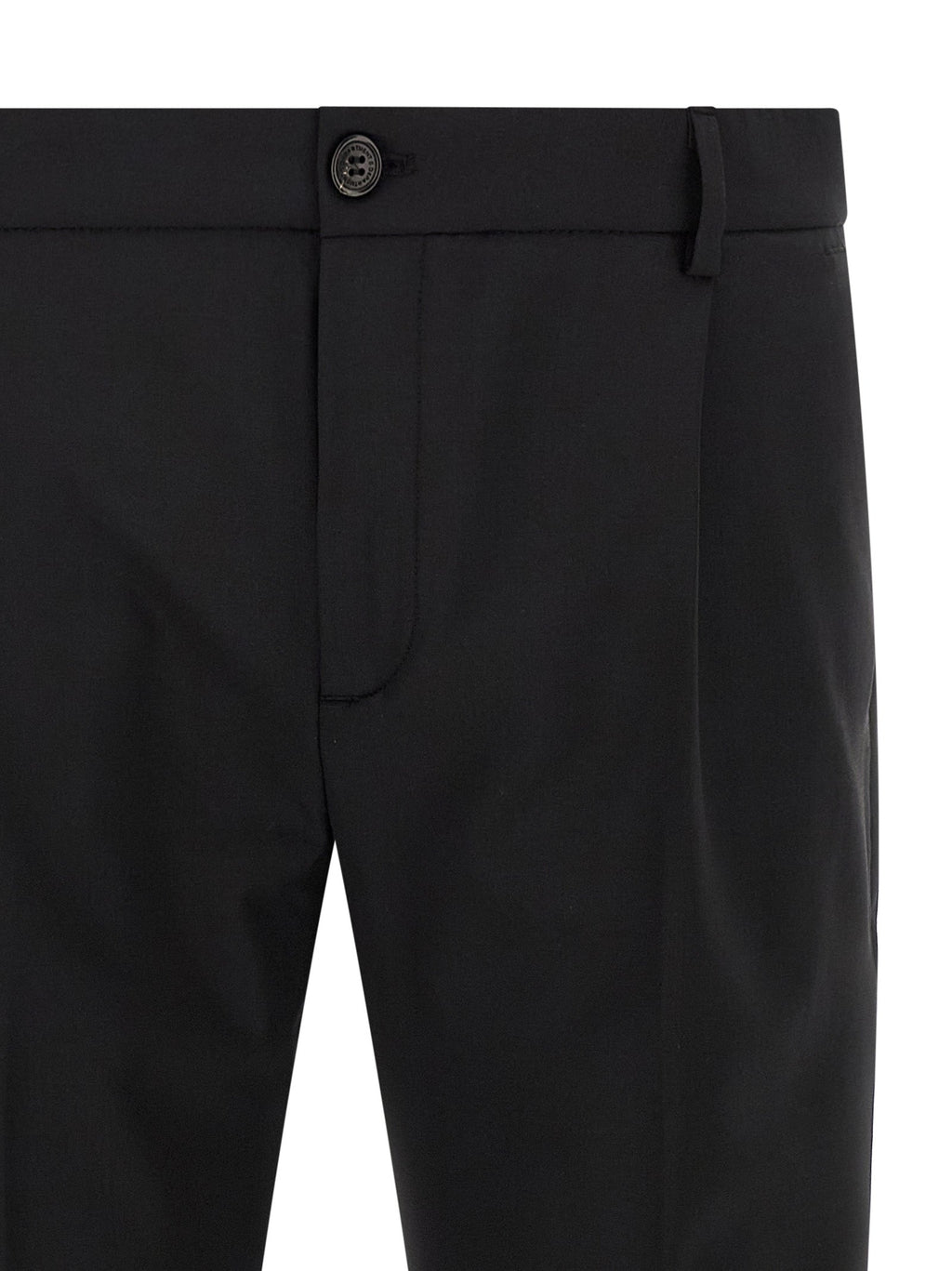 Department 5 Black Virgin Wool Cropped Pants