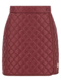 Moncler Bordeaux Polyamide Long Skirt
