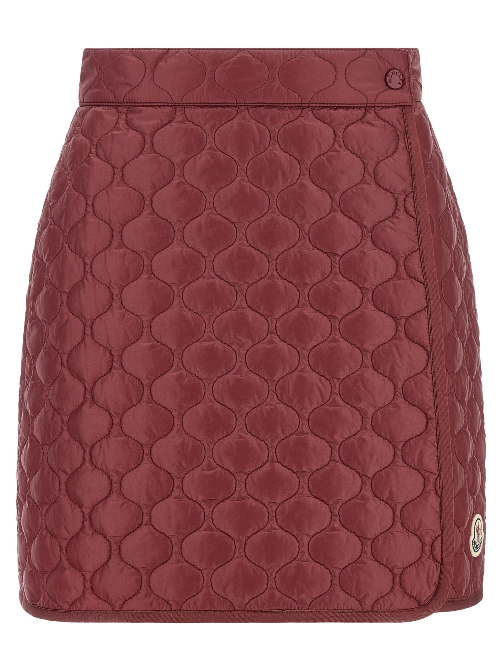Moncler Bordeaux Polyamide Long Skirt
