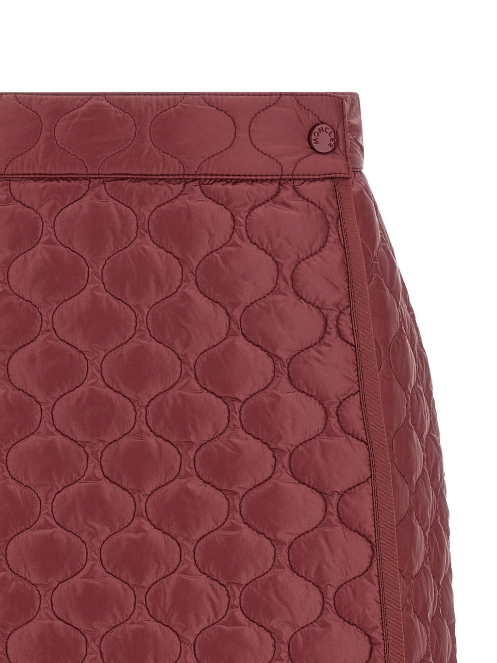 Moncler Bordeaux Polyamide Long Skirt