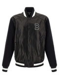 Balmain Bicolor Lamb Leather Leather Jacket