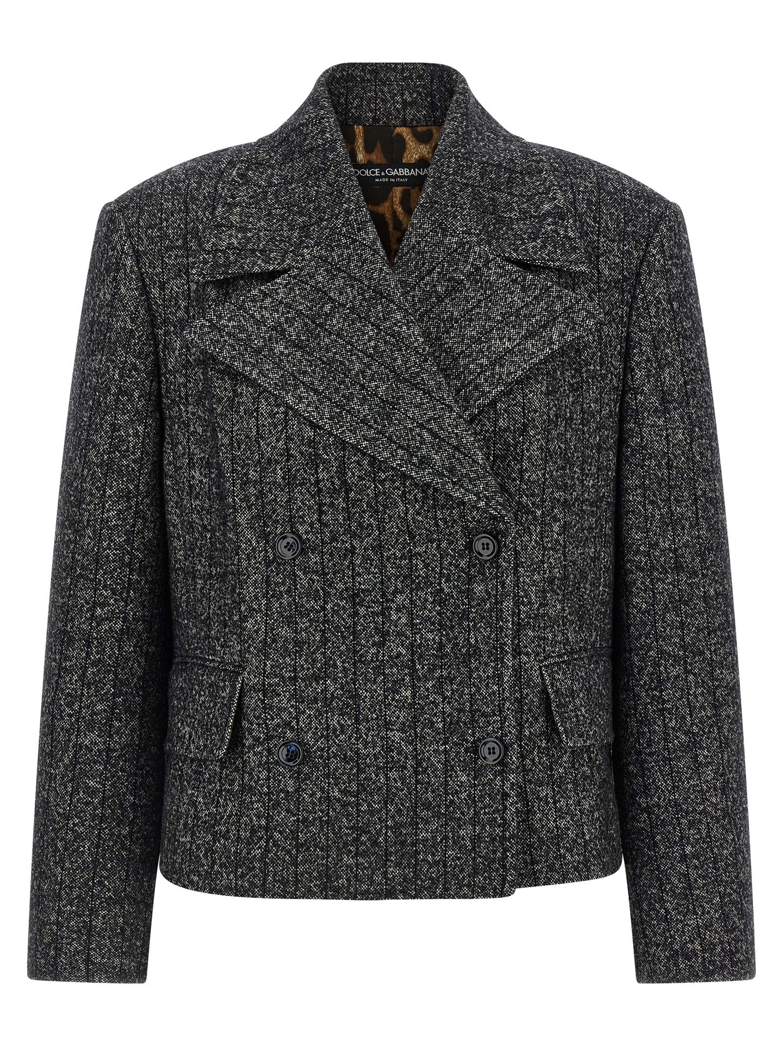 Dolce & Gabbana Bicolor Elastane Blazer
