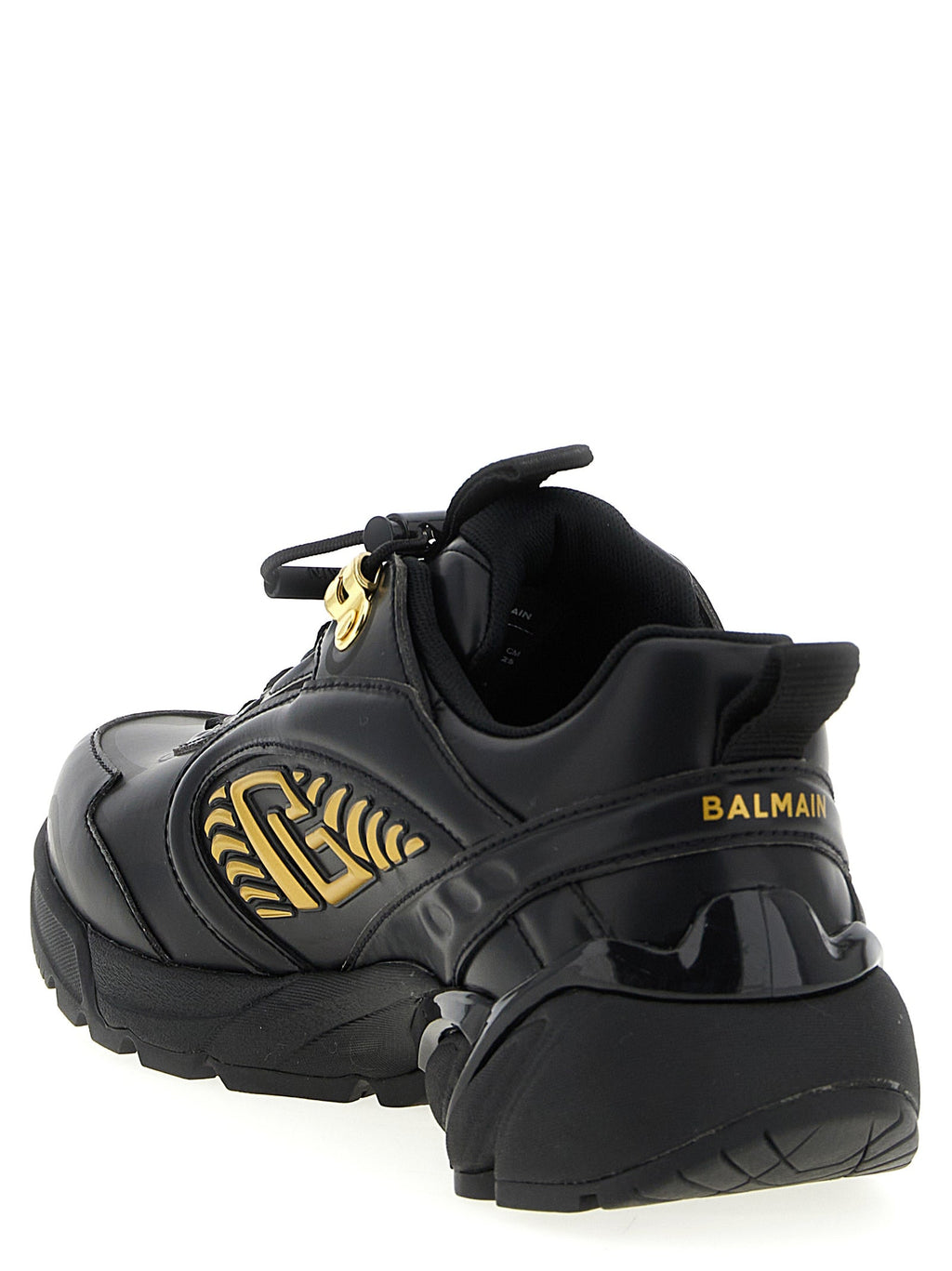 Balmain Black Nylon Athletic Sneakers