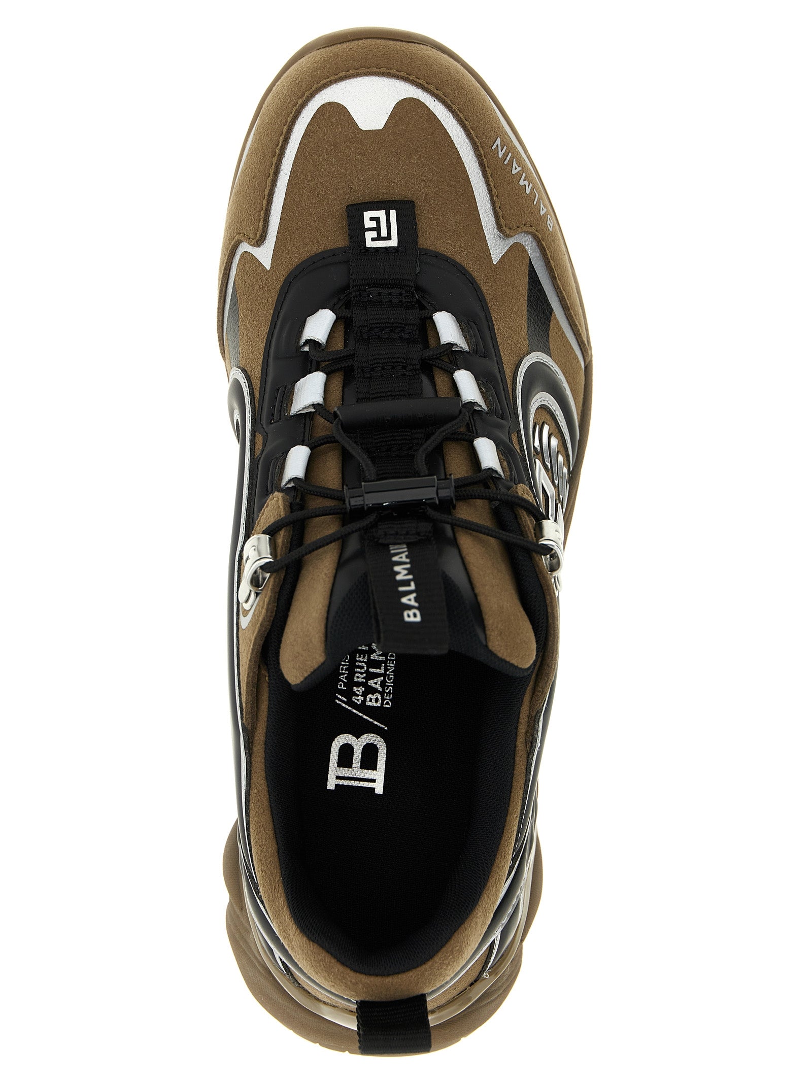Balmain Bicolor Polyethylene Athletic Sneakers