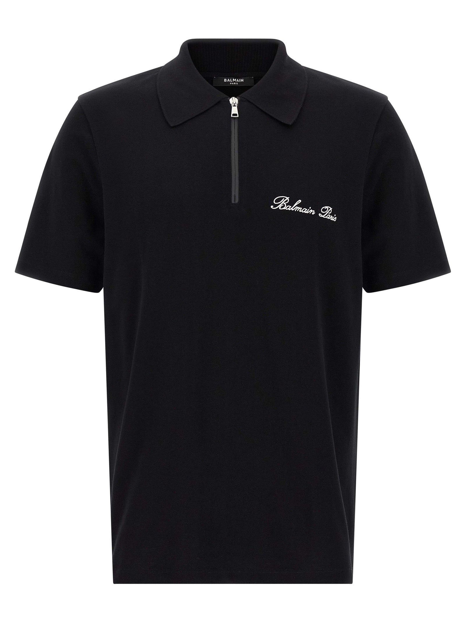 Balmain Bicolor Cotton Polo Shirt