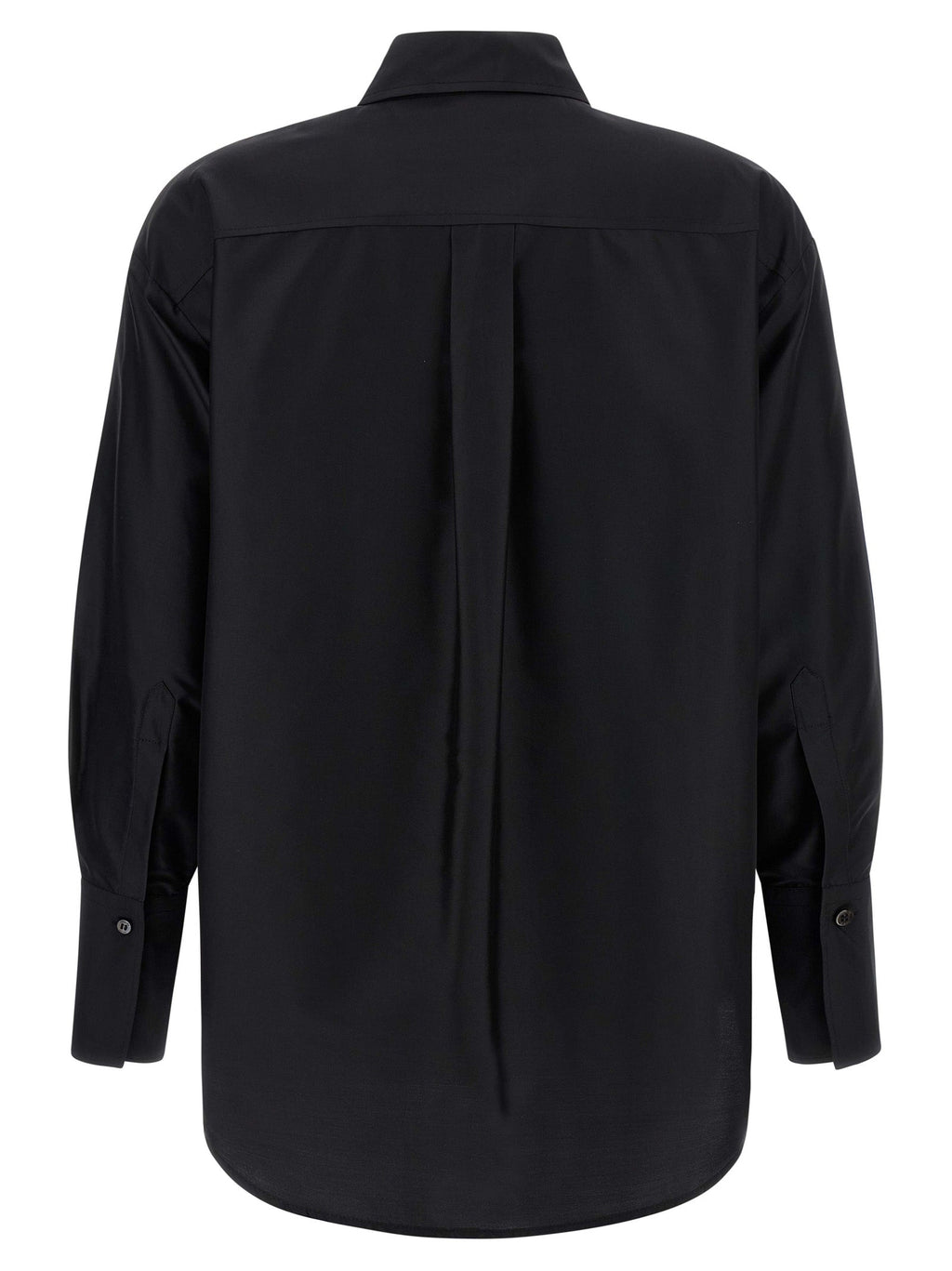 Alberto Biani Black Silk Blouse
