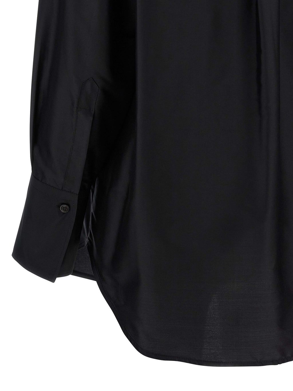 Alberto Biani Black Silk Blouse