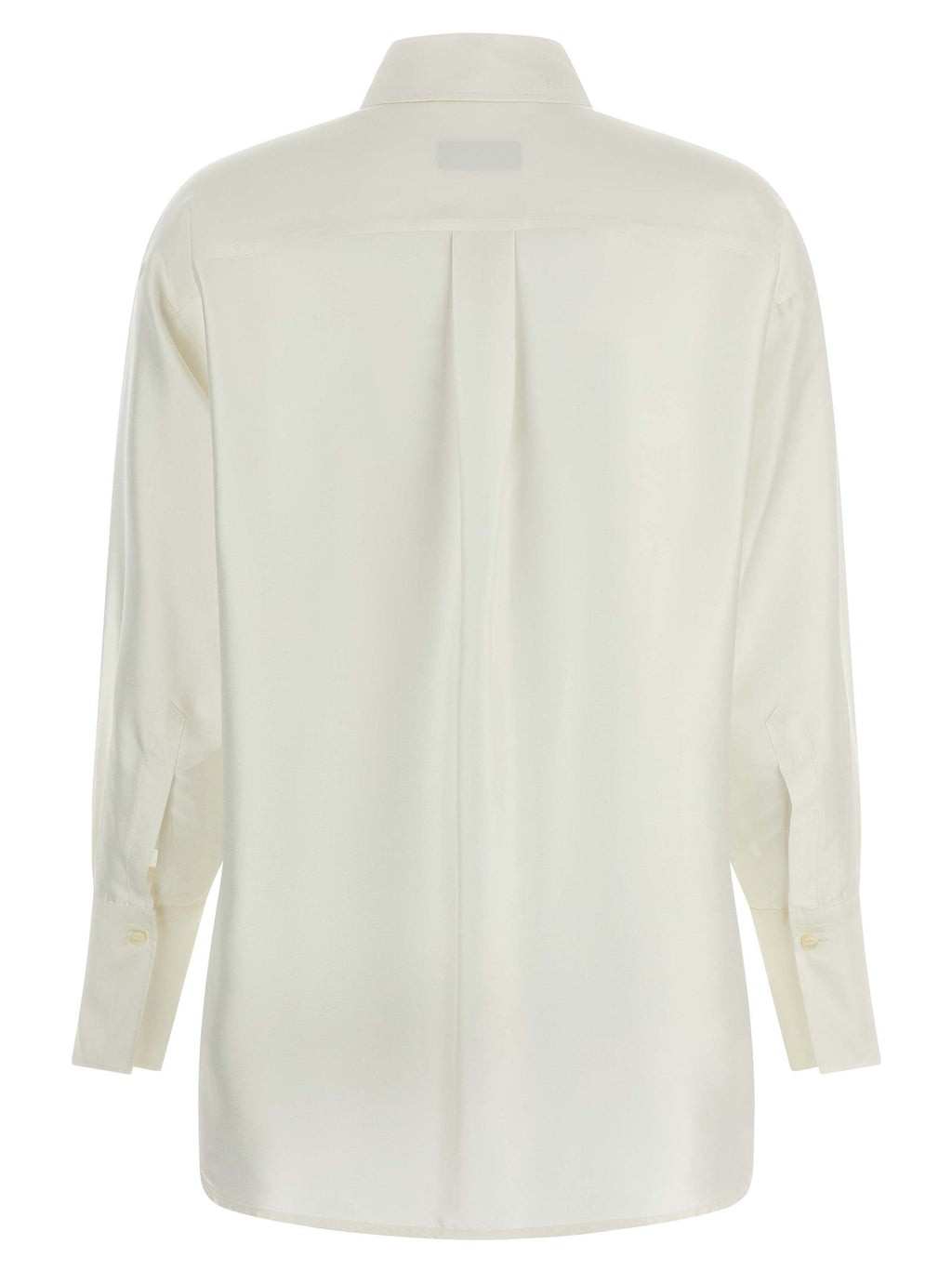Alberto Biani White Silk Blouse