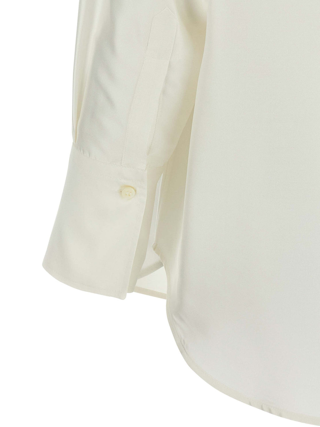 Alberto Biani White Silk Blouse