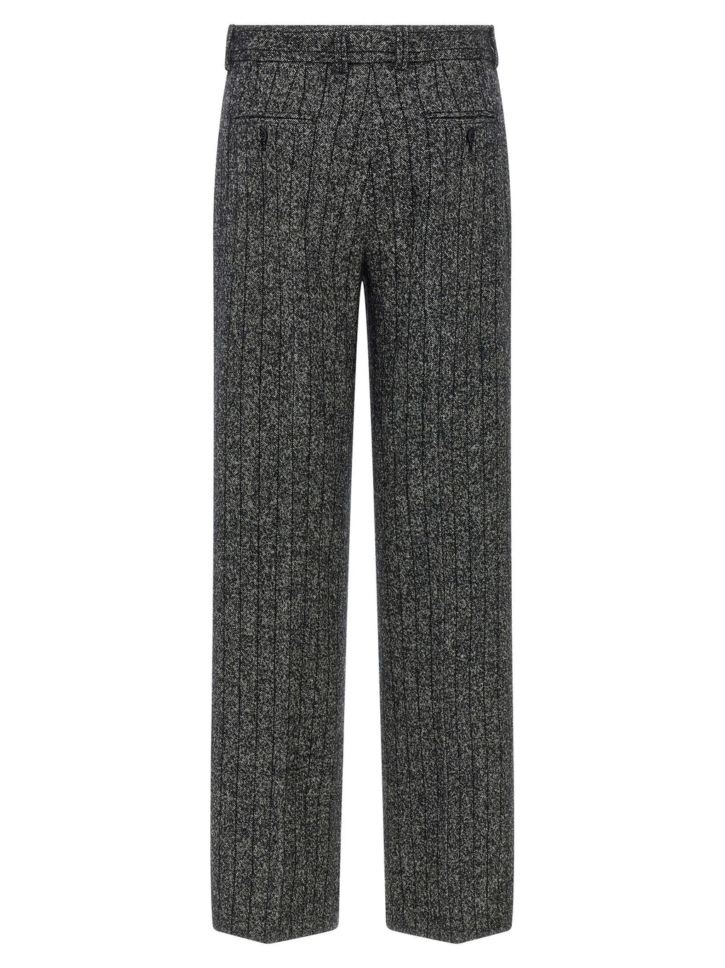 Dolce & Gabbana Bicolor Virgin Wool Casual Pants