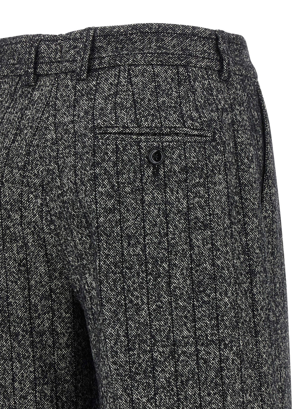 Dolce & Gabbana Bicolor Virgin Wool Casual Pants