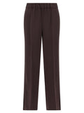 Alberto Biani Brown Triacetate Casual Pants
