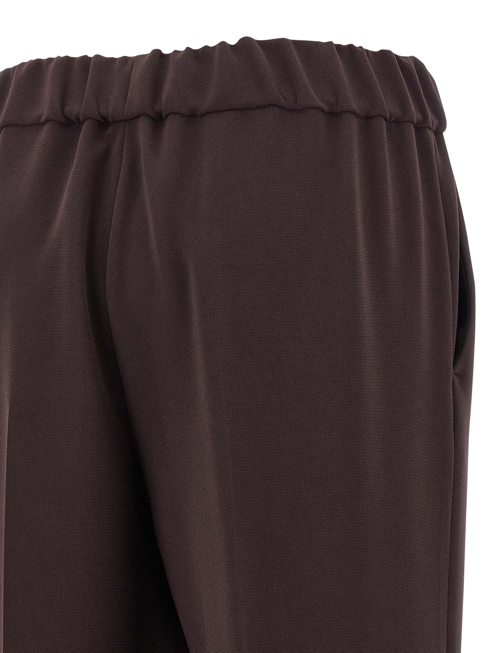 Alberto Biani Brown Triacetate Casual Pants