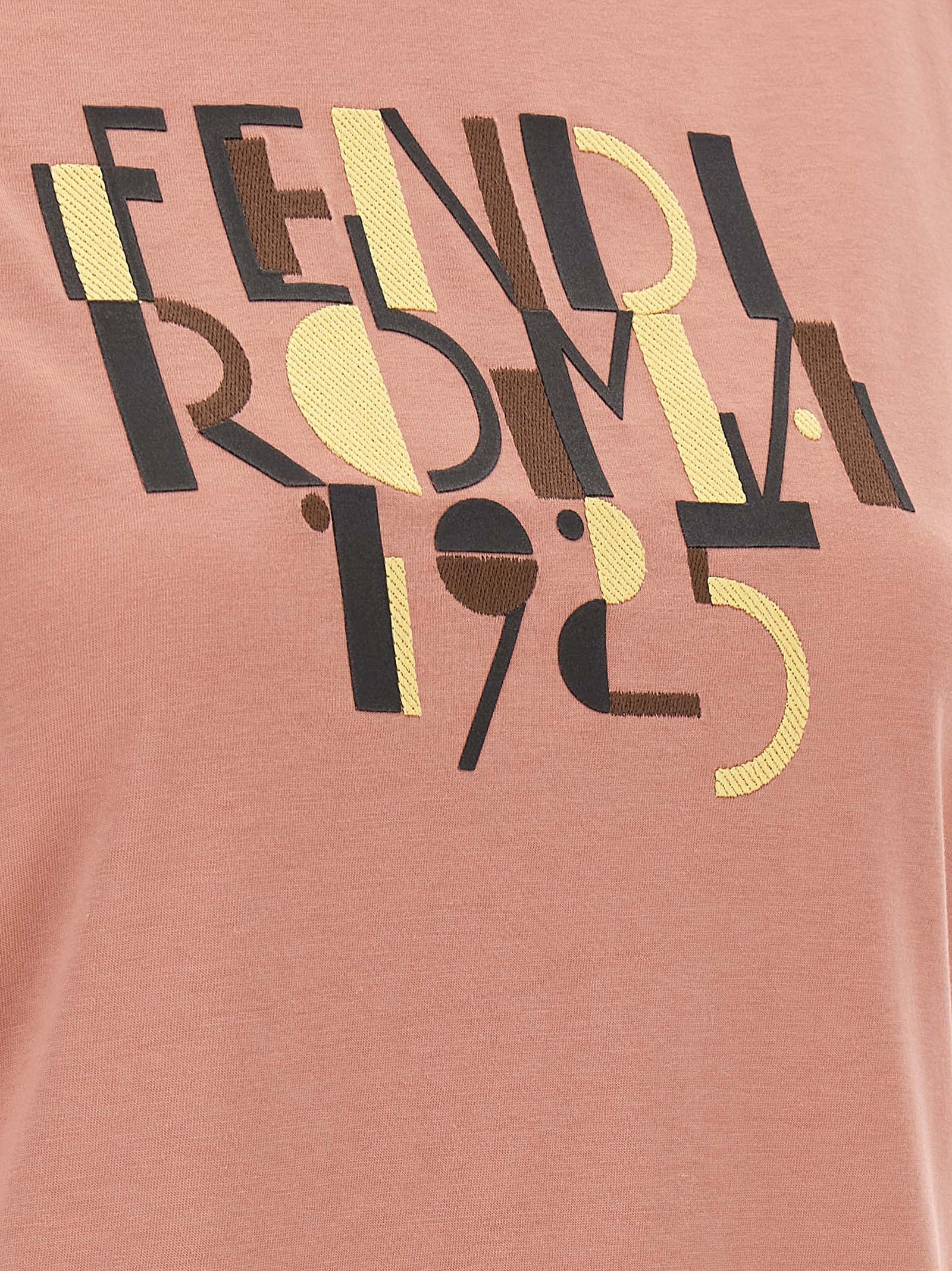 Fendi Multicolor Cotton T-Shirt